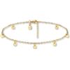 GD GOOD.designs Cavigliere da donna in oro I Cavigliera impermeabile regolabile (22-27 cm) in acciaio inox I Gioielli da donna alla caviglia placcati in oro con monete