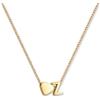 GD GOOD.designs Collana con lettera Z e ciondolo a cuore | Collana personalizzata in acciaio inox 316L - placcata oro 18K | Collana regolabile da donna 42-47 cm