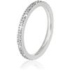 GD GOOD.designs Anello di zirconia 54 Argento per donna - Impermeabile - Anello di fidanzamento I Anello a clip per donna in confezione regalo