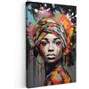 MuchoWow© Quadri Grandi Dimensioni 40x60 cm Quadretti Da Parete Quadro Moderno Camera Da Letto Stampa Foto Su Tela Soggiorno Cornice DecorazioniDonna - Graffiti - Banksy - Pop Art - Street Art