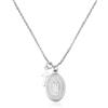GD GOOD.designs Collana Maria in Argento da donna - Impermeabile - Collana Madonna con ciondolo a forma di croce in acciaio inox I Misura regolabile 42+5cm