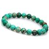 GD GOOD.designs Bracciale con perline chakra in pietra naturale di diaspro sedimentario marino da 8 mm (verde) - bracciale da uomo - braccialetto da yoga