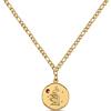 GD GOOD.designs EST. 2015 Collana del segno zodiacale Acquario in oro con pietra natale per donna - Collana placcata in oro 18k con ciondolo zodiacale