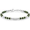 SIUMAL Bracciale Donna, Bracciale Bohémien in Pietra Naturale e Acciaio Inossidabile per Donna, Regalo Di Compleanno, Regalo Di Natale per La Mamma