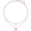 GD GOOD.designs EST. 2015 Catena doppia per donna con piastrine - collana impermeabile di monete a doppia fila in oro, argento o oro rosa I Catena di piastrine a strati in acciaio inossidabile