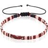 GD GOOD.designs Cavigliera Etnica Impermeabile da Surfista in Tessuto Colorato | Boho Regolabile | Accessori da Festival per Donne e Uomini