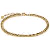 GD GOOD.designs Cavigliera Panzer per donne in oro - Cavigliera impermeabile regolabile (22-27cm) | Gioielli in acciaio inossidabile placcato oro per donne
