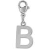 GD GOOD.designs Ciondolo con lettera B - catenina Ciondolo iniziale in acciaio inossidabile I ciondolo in acciaio chirurgico per braccialetto charm.