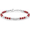 SIUMAL Bracciale Donna, Bracciale Bohémien in Pietra Naturale e Acciaio Inossidabile per Donna, Regalo Di Compleanno, Regalo Di Natale per La Mamma