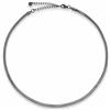 GD GOOD.designs Collana a serpente da donna, senza ciondolo, in argento, oro, oro rosa, in acciaio inox, larghezza 3 mm, impermeabile, Acciaio inossidabile