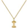GD GOOD.designs Collana Lettera Oro Bubble | Ciondolo con Iniziale in Acciaio Inossidabile Placcato Oro 18K - Resistente all'Acqua & Anallergico | Collana Donna I