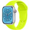 ELETTRONEO SBC1 Cinturino per Apple Watch Ultra 3 2 49mm, Serie 11 10 46mm, 9 8 7 45mm 41mm, SE 6 5 4 44mm 40mm, 3 2 1 42mm 38mm Donna Uomo Band Bracciale Sport Silicone, Giallo fluorescente