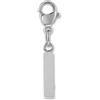 GD GOOD.designs Ciondolo con lettera I - catenina Ciondolo iniziale in acciaio inossidabile I in acciaio chirurgico per braccialetto charm.