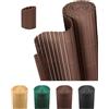 paramondo Canniccio PVC Recinzione Frangivista Triplo Rinforzo Paravista, Resistente ai Raggi UV Resistente, Impermeabile, Protettivo Frangivento per Giardino, Balcone & Terrazza, 60 x 300 cm, Marrone