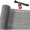 Detex Schermo di Protezione Altezza 1,2x10m incl. 50 Fascette Ombreggiato 85% Frangivista Ringhiera