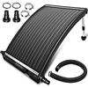 Monzana® Riscaldamento Solare Termico Piscina 112x55x14 cm 10.000 l/h Regolabile in Altezza Attacco 32/38 mm Resistente Raggi UV Espandibile Collettore per Riscaldare Acqua Estate Pool