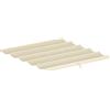 Outsunny Tetto per Gazebo Pergola con 10 Fori di Drenaggio, Telo di Ricambio per Gazebo in Poliestere Traspirante, Solo Copertura, 250x255 cm, per Pergola da Giardino 3x3m, Bianco Crema