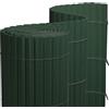jarolift Canniccio in PVC Standard Recinzione Balcone Frangivista, Arella Frangivento Protettivo per Giardino Balcone Terrazza, 100 x 900 cm (Composto da 2 Cannicci: 1x4m + 1x5m di Lunghezza), Verde