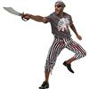 dressforfun 900442 - Costume Uomo Adulti Terrificante Pirata, Spaventoso Travestimento da Pirata imbrattato di Sangue (XXL | No. 302274)