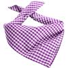 dressforfun 900644 Unisex Accessorio, Fazzoletto da Collo a Quadretti, Tirolese Bandana - Diversi Colori (Viola| Nr. 303246)