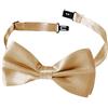 dressforfun 901018 Unisex Accesorio Costume, Papillon a Tinta Unita, Carnevale Festa Halloween -Disponibile in Diversi Colori (Dorato | Nr. 303669)