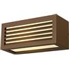 SLV BOX-L lampada da parete outdoor, TC-(D,H,T,Q) SE, IP44, squadrata, ruggine, E27 max. 18W