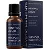 Mystic Moments | Olio Essenziale di Mentolo Liquido (Mentholum) | 10ml | aromaterapia Olio dona a diffusori, miscele di oli e formulazioni profumate un aroma intenso, mentolato e rinfrescante.