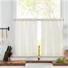 TOPICK Tende moderne per soggiorno e cucina bianco 2 tende 60 x 90 cm