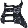 KAISH 11 fori moderni Strat HSS battipenna 3-vite angolo rotondo Humbucking pickup montaggio adatto American Fender Strat Flower Pattern