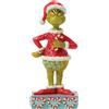 Enesco Jim Shore Grinch Con Un Bastoncino Di Caramelle Rotto Figurina In Resina