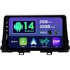 BXLIYER SXAUTO Android 14 IPS Autoradio Per KIA Morning Picanto (2017-2020) - 2G+32G - Senza fili Carplay & Android Auto - GRATUITI Telecamera - DAB Fast-boot Volante Split-Screen Bluetooth - 2 Din 9 Pollici