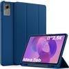 EasyAcc Custodia per Idea Tab 2025 11 pollici con Supporto per Matita (TB-336ZU TB-336FU) Custodia Protettiva Sottile con Supporto in Pelle PU per Tablet, Blu Marino