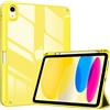 ProCase Cover iPad 11 Generazione A16 11 Pollici 2025/iPad 10 Generazione 10,9 Pollici 2022,Custodia con Portapenna Auto Sonno/Veglia -Giallo
