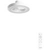 CREATE / WIND CLEAR EASY S/Ventilatore da soffitto con pale nascoste bianco con telecomando / 40W, Silenzioso, Ø50 cm, luce LED 3 temperature, temporizzatore, funzione estate-inverno