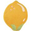 Kahdsvby Tappetino da bagno carino senza frutta tappeto da cucina giallo limone decorazione bagno divertente tappeto bambini lavabile in lavatrice 48 x 60 cm