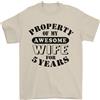 Gildan T-Shirt Divertente Per Moglie 5° Anniversario Di Nozze 5 Anni 100% Cotone