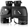 Aomekie Binocolo Professionale 10x50 Impermeabile Militare Professionale Con Bussola Multifunzione Oscillante Adatto Al Bird Watching Caccia Vela Con Tracolla e Pacchetto