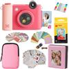 KODAK Smile+ 2-in-1 Fotocamera & Stampante Foto Regalo + Custodia + Carta Zink 20pz + Album + Cornici + Set Adesivi + Pennarelli - Fucsia