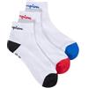 Champion Socks Basics 3pk Quarter Socks, Calzini Unisex - Adulto, Bianco, 35-38