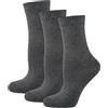Nur Die Nur Der - 485501/Herren Ohne Gummi 3Er, Calze da uomo, nero(schwarz (schwarz 940)), taglia produttore: 43/46