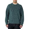 Amazon Essentials Pullover Girocollo Pesante Multicolore, Vestibilità Rilassata Uomo, Nero Mélange, L