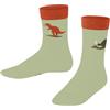 FALKE Dinosaurs K So cotone fantasia 1 paio, Calzini Unisex Bambini, Verde Jade 7376, 39-42