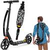 KESSER® Monopattino Cityroller Scooter Ruote da 205 mm PU Big Wheel - PRO-S con Doppia Sospensione, Scooter da Città Pieghevole e Regolabile in Altezza, Monopattino per Adulti e Bambini
