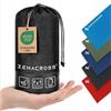 Zenacross Sacco a Pelo Interno Ultraleggero in Microfibra - Sacco Lenzuolo Da Viaggio con Scomparto per Cuscino - Lenzuolo da Viaggio per l'estate - Kaki