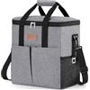 Lifewit Borsa Frigo 30L, Portatile Borsa Termica con 3 Tasche Anteriori, Cooler Bag Pieghevole per Campeggio, Viaggi, Shopping, Picnic, Nera