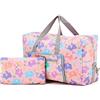 Arxus Grande Borsone Pieghevole da Borsone da Trasporto con Borsa da Viaggio e Tracolla (Flamingo Blu)