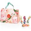 Venchi - Borsina Regalo Camelia, 200 Gr, 17 Cioccolatini assortiti con Frutta Secca Intera, Senza Glutine, Collezione Primavera Venchi, Idea Regalo Festa della Mamma