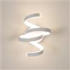 Goeco Applique Parete Interno LED, 20W 2200LM Lampada da Parete Bianca Moderna Creativo, Luce Naturale 4500K, Lampada a Muro Interni per Soggiorno, Camera da letto, Scale, Corridoio, Bagno