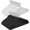 SONGMICS Grucce Appendiabiti in Velluto, 100 Pezzi, Salvaspazio e Antiscivolo, Gancio Girevole a 360°, Spesso 0,6 cm, Largo 41,5 cm, Cappotti Pantaloni, Bianco, Nero e Argento CRF026B100