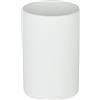 Wenko - Bicchiere Polaris per spazzolino da denti, in ceramica, Ø 7,5 x 11,2 cm, ceramica, bianco, 7 x 11 x 7 cm